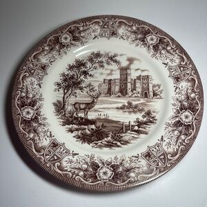 Royal Stafford Stag Deer Dinner Plate - Monarch of the Castle Transferware